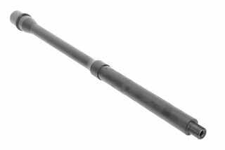 5.56 Button Cut Mid-Length Government Barrel from FN America has a black manganese phosphate finish